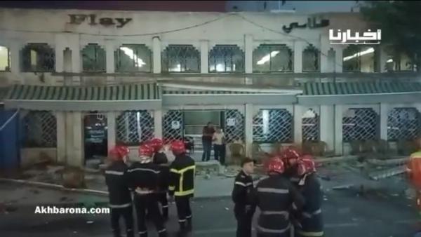 بالفيديو ... قتلى وجرحى بعد انهيار سقف مقهى بالدار البيضاء